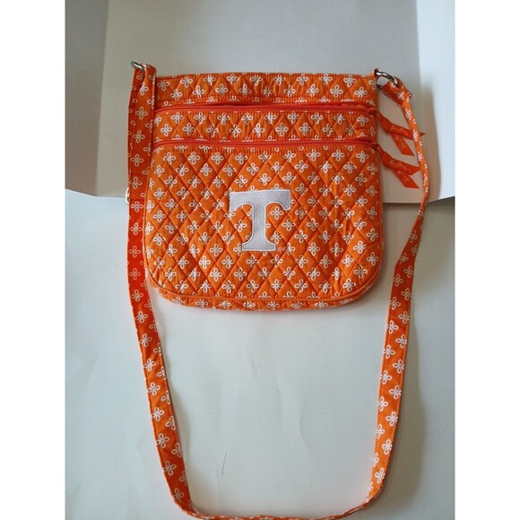 Vera Bradley University Of Tennessee Triple Zip Hipster Purse Orange/White Desig - Picture 1 of 16
